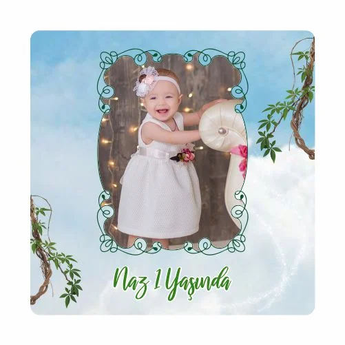 Safari Temalı Doğum Günü Magneti